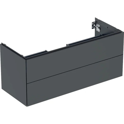 GEBERIT ONE Szafka pod umywalkę 120 cm, z dwoma szufladami, czarny
