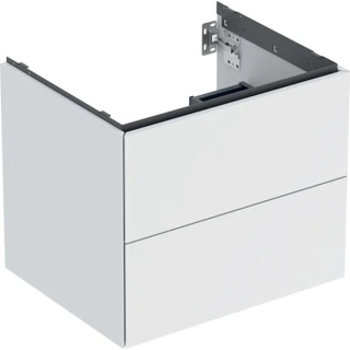 GEBERIT ONE Szafka pod umywalkę 60 cm, z dwoma szufladami, biały mat