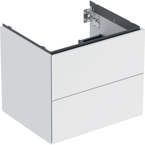 GEBERIT ONE Szafka pod umywalkę 60 cm, z dwoma szufladami, biały mat