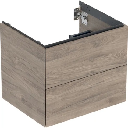 GEBERIT ONE Szafka pod umywalkę 60 cm, z dwoma szufladami, orzech hickory