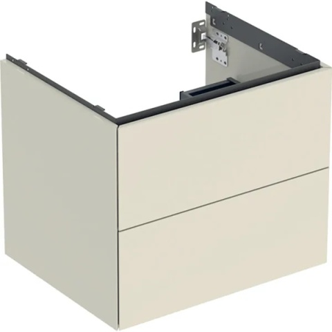 GEBERIT ONE Szafka pod umywalkę 60 cm, z dwoma szufladami, piaskowoszary