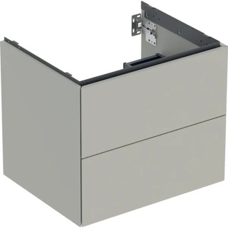 GEBERIT ONE Szafka pod umywalkę 60 cm, z dwoma szufladami, szarobeżowy
