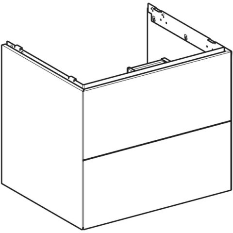 GEBERIT ONE Szafka pod umywalkę 60 cm, z dwoma szufladami, dąb
