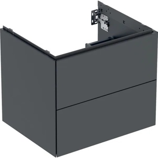 GEBERIT ONE Szafka pod umywalkę 60 cm, z dwoma szufladami, czarny
