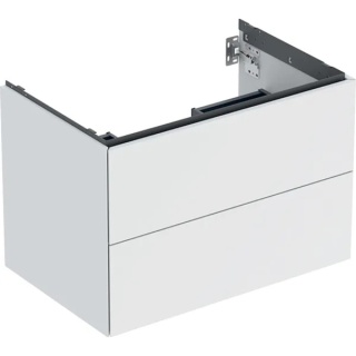 GEBERIT ONE Szafka pod umywalkę 75 cm, z dwoma szufladami, biały mat