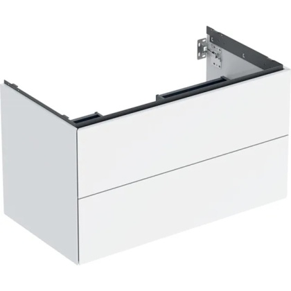 GEBERIT ONE Szafka pod umywalkę 90 cm, z dwoma szufladami, biały połysk