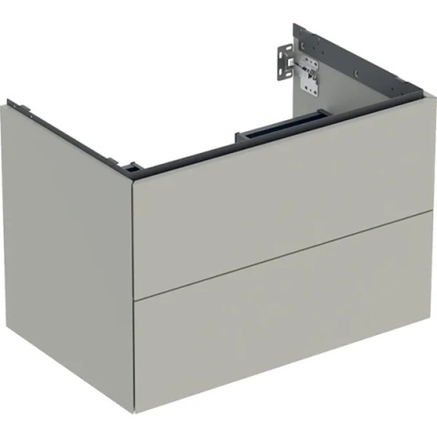 GEBERIT ONE Szafka pod umywalkę 75 cm, z dwoma szufladami, szarobeżowy