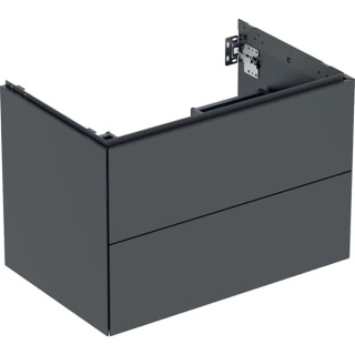 GEBERIT ONE Szafka pod umywalkę 75 cm, z dwoma szufladami, czarny