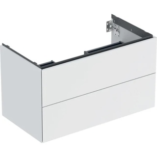 GEBERIT ONE Szafka pod umywalkę 90 cm, z dwoma szufladami, biały mat