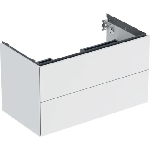 GEBERIT ONE Szafka pod umywalkę 90 cm, z dwoma szufladami, biały mat