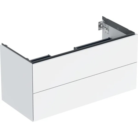 GEBERIT ONE Szafka pod umywalkę 105 cm, z dwoma szufladami, biały połysk