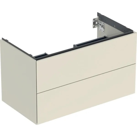 GEBERIT ONE Szafka pod umywalkę 90 cm, z dwoma szufladami, piaskowoszary