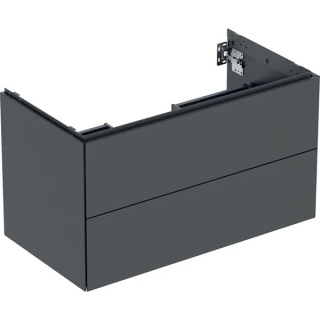 GEBERIT ONE Szafka pod umywalkę 90 cm, z dwoma szufladami, czarny