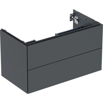 GEBERIT ONE Szafka pod umywalkę 90 cm, z dwoma szufladami, czarny
