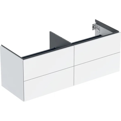 GEBERIT ONE Szafka pod umywalkę nablatową 135 cm, biały połysk
