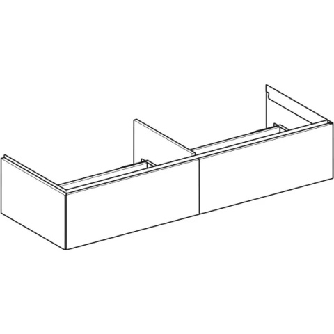 GEBERIT ONE Szafka pod umywalkę nablatową 135 cm, orzech hickory