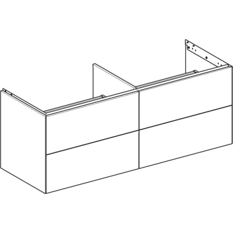 GEBERIT ONE Szafka pod umywalkę nablatową 135 cm, piaskowoszary