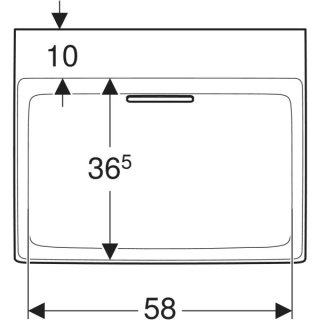 GEBERIT Umywalka 60 cm, bez otworu na baterie