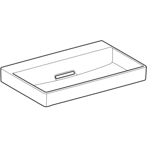 GEBERIT Umywalka Geberit ONE CleanDrain 75 cm, bez otworu na baterie