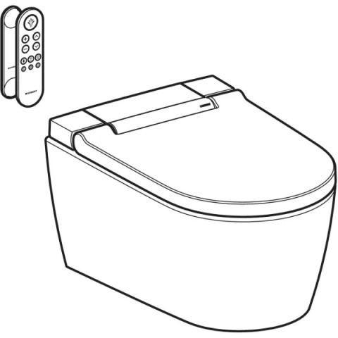 GEBERIT Urządzenie WC z funkcją higieny intymnej Geberit AquaClean Sela, wisząca miska WC, biały