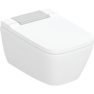 GEBERIT Urządzenie WC z funkcją higieny intymnej Geberit AquaClean Sela, wisząca miska WC, prostokątna, chrom