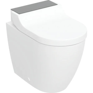 GEBERIT Urządzenie WC z funkcją higieny intymnej Geberit AquaClean Tuma Comfort, stojąca miska WC, białe szkło
