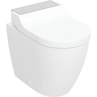 GEBERIT Urządzenie WC z funkcją higieny intymnej Geberit AquaClean Tuma Comfort, stojąca miska WC, stal nierdzewna szczotkowana