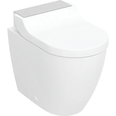 GEBERIT Urządzenie WC z funkcją higieny intymnej Geberit AquaClean Tuma Comfort, stojąca miska WC, stal nierdzewna szczotkowana