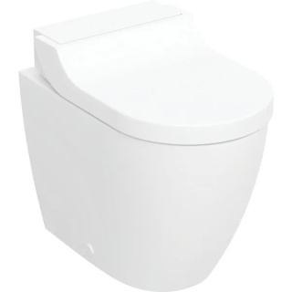 GEBERIT Urządzenie WC z funkcją higieny intymnej Geberit AquaClean Tuma Comfort, stojąca miska WC, białe szkło