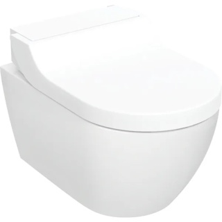 GEBERIT Urządzenie WC z funkcją higieny intymnej Geberit AquaClean Tuma Comfort, wisząca miska WC, białe szkło