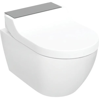 GEBERIT Urządzenie WC z funkcją higieny intymnej Geberit AquaClean Tuma Comfort, wisząca miska WC, czarne szkło