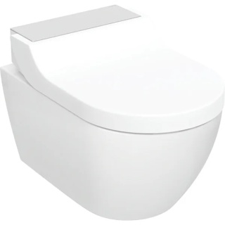 GEBERIT Urządzenie WC z funkcją higieny intymnej Geberit AquaClean Tuma Comfort, wisząca miska WC, stal nierdzewna szczotkowana