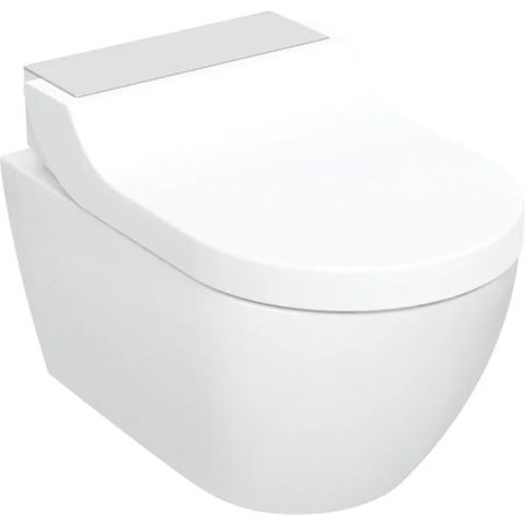 GEBERIT Urządzenie WC z funkcją higieny intymnej Geberit AquaClean Tuma Comfort, wisząca miska WC, stal nierdzewna szczotkowana