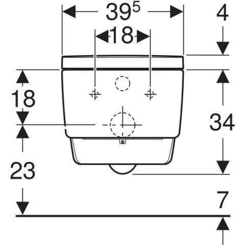 GEBERIT Urządzenie WC z funkcją higieny intymnej Geberit AquaClean Mera Comfort, wisząca miska WC, biała