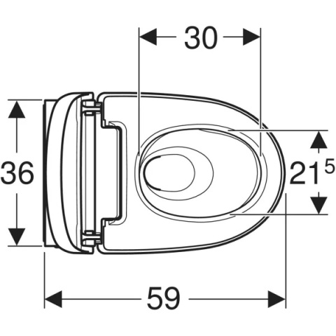 GEBERIT Urządzenie WC z funkcją higieny intymnej Geberit AquaClean Mera Comfort, wisząca miska WC, biała