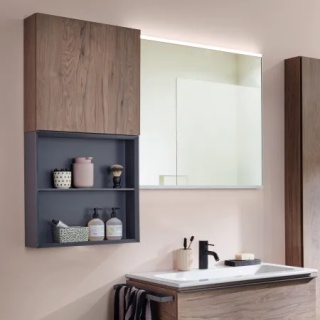 GEBERIT ONE Górna szafka kwadratowa 45 cm, dąb