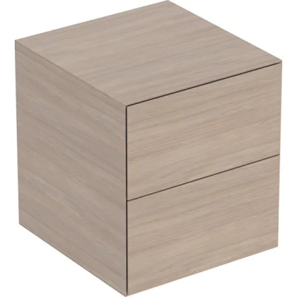 GEBERIT ONE Szafka boczna, z dwoma szufladami, szerokość 45 cm, dąb