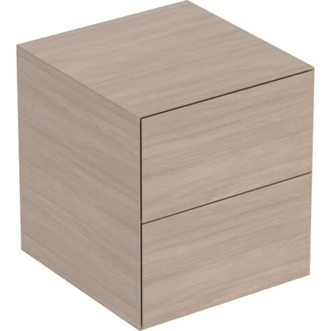 GEBERIT ONE Szafka boczna, z dwoma szufladami, szerokość 45 cm, dąb