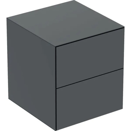 GEBERIT ONE Szafka boczna, z dwoma szufladami, szerokość 45 cm, czarny