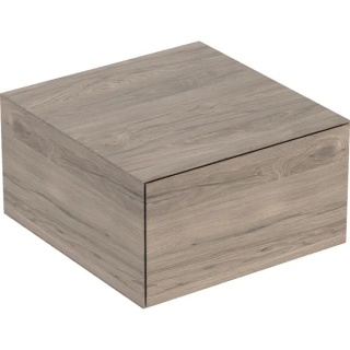 GEBERIT ONE Szafka boczna, z jedną szufladą, szerokość 45 cm, orzech hickory