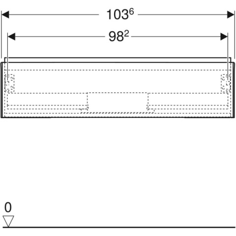 GEBERIT ONE Szafka pod umywalkę 105 cm, dąb