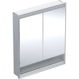 GEBERIT ONE Szafka z lustrem i wnęką, podtynkowa wysokość 90 cm, szerokość 75 cm, aluminium
