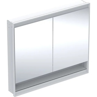 GEBERIT ONE Szafka z lustrem i wnęką, podtynkowa wysokość 90 cm, szerokość 105 cm, biała