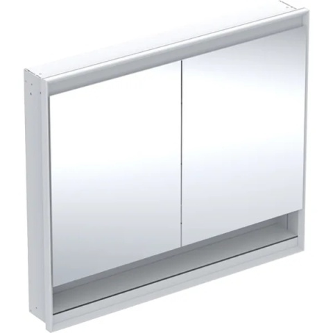GEBERIT ONE Szafka z lustrem i wnęką, podtynkowa wysokość 90 cm, szerokość 105 cm, biała