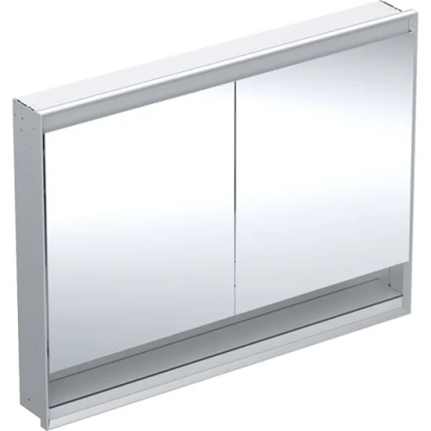 GEBERIT ONE Szafka z lustrem i wnęką, podtynkowa wysokość 90 cm, szerokość 120 cm, aluminium