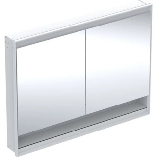 GEBERIT ONE Szafka z lustrem i wnęką, podtynkowa wysokość 90 cm, szerokość 120 cm, biała