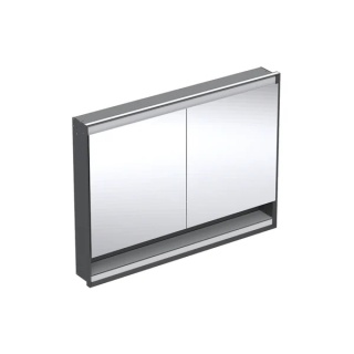 GEBERIT ONE Szafka z lustrem i wnęką, podtynkowa wysokość 90 cm, szerokość 120 cm, czarny mat
