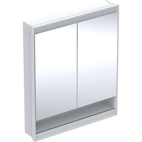 GEBERIT ONE Szafka z lustrem i wnęką, podtynkowa wysokość 90 cm, szerokość 75 cm, biała