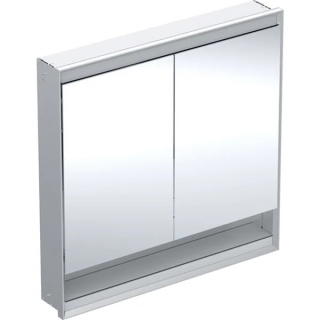 GEBERIT ONE Szafka z lustrem i wnęką, podtynkowa wysokość 90 cm, szerokość 90 cm, aluminium