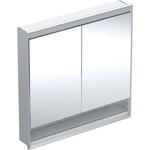 GEBERIT ONE Szafka z lustrem i wnęką, podtynkowa wysokość 90 cm, szerokość 90 cm, aluminium